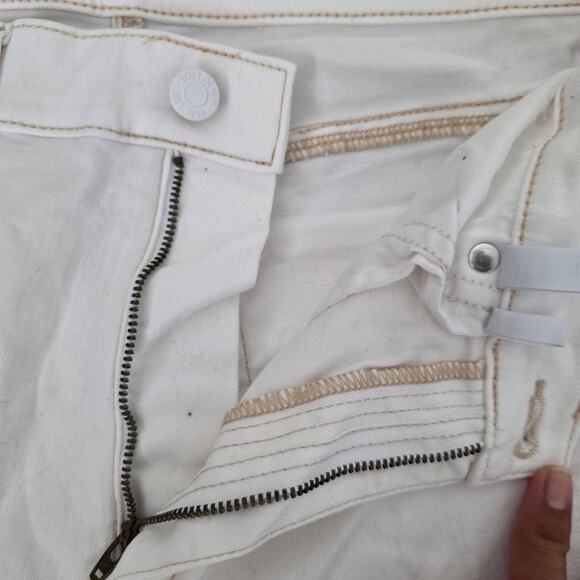 LOFT White Straight Leg Jeans for Women - Picture 6 of 7